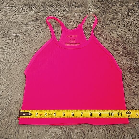 NWOT Maternity Free People Movement x Hatch Happiness Runs Crop M/L Bright Pink - Picture 5 of 8